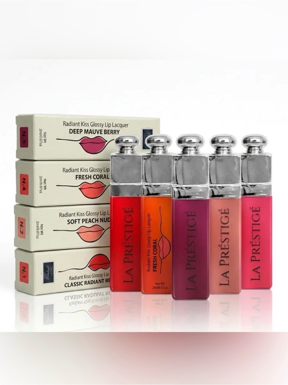 Predire La Prestige Complete Lip Lacquer Line 5 Piece Bundle ~ Retail $195